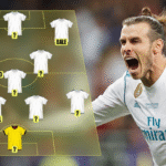 player lineups before a match